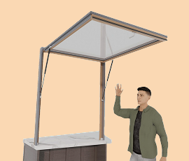 84x42 Gas Strut Awning Window – No Sill | OpenUp Windows