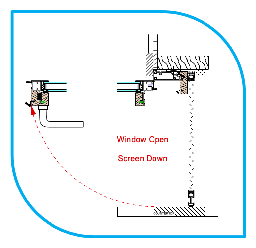OpenUp Windows technical drawing for screen