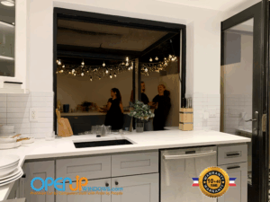 Patio Parties are better with OpenUp Windows pass through windows