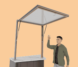 84x48 Gas Strut Awning Window – No Sill | OpenUp Windows