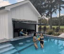 OpenUp Windows Swim Up Bar Window 120x54 it is huge and makes this the best pool house ever