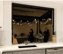 Patio Parties are better with OpenUp Windows pass through windows