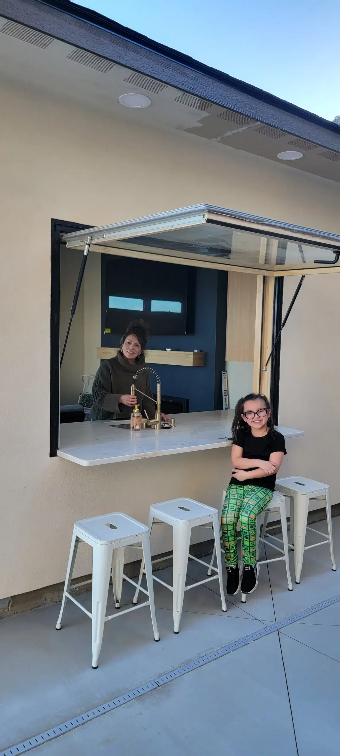 60 X 60 OpenUP Kitchen Pass Through Gas Strut Awning Window - NO Sill - Image 2